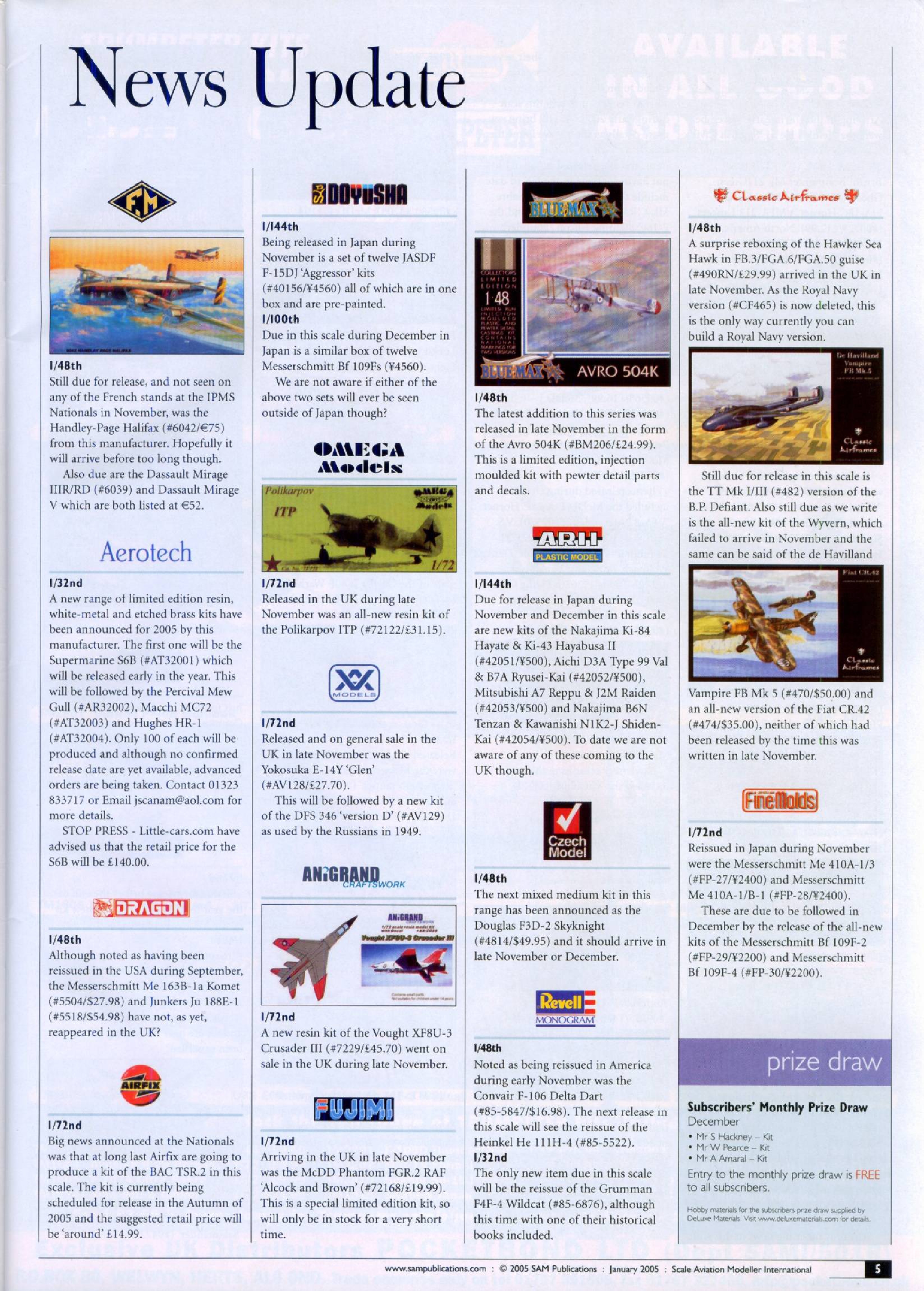 Scale Aviation Modeller International 2005-01